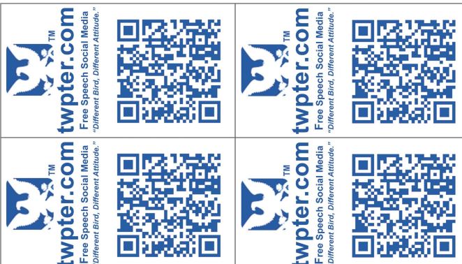 https://twpter.com/users/cali/feed/2021-0606-1131-2044-f-cali.pdf - People, there have been reports of Facebook and possibly other social media platforms censoring or disabling shared links to our website. (I guess they are afraid of the competition)            If you try to share a link to Twpter on other social media platforms, it may not be seen by anyone.            If you want to help this site grow, you may have to do things old school like: "Take it to the Streets" AKA "the sneakernet" ( https://whatis.techtarget.com/definition/sneakernet )            This PDF Share contains a template to print Twpter business cards (10 to a standard letter size sheet of 8 1/2'' X 11'' paper).            Print, Cut, and Hand out to people you know. Thanks Dudes!        #NewUsers #HearMeNow #BoycottFacebook       