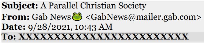 https://twpter.com/users/cali/feed/2021-0928-1211-0904-f-cali.pdf -   Hey Andrew Torba,            While we here at Twpter.com find some inspiration (in a secular sense) from your works at gab.com and we appreciate what you are trying to do in building a parallel society that is not based in Silicon Valley and  the other “traditional seats of power” and their institutions; we take exception to your latest e-mailing of 9/28/2021, subject line:  A Parallel Christian Society            And I quote: “ Together and by the Grace of God we built an enduring online community grounded in the uniquely Christian value of  freedom of speech”            Seriously?! “The uniquely Christian value of  freedom of speech”            Maybe you are not familiar with your own scriptures:            Matthew 15:11 “ Not what goes into the mouth defiles a man; but what comes out of the mouth, this defiles a man. ”            I have seen this line of scripture used on multiple occasions to silence dissent and shut down free speech within “Christian Circles”.            -Continued-            #TheocracyRising #ArchivePDF       