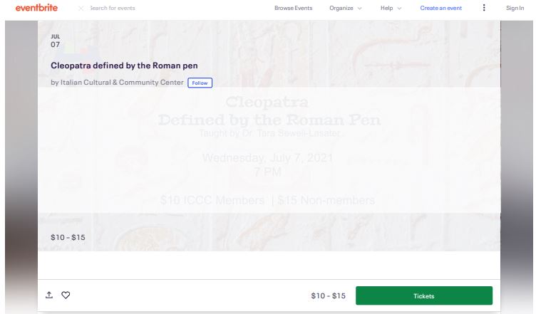 https://twpter.com/users/phoneguy/feed/2021-0620-1143-1521-f-phoneguy.pdf -   So after receiving an e-mail from his local #Italian Community Organization announcing the organization's receipt of CARES  / #covid funding from the United States National Endowment for the Humanities, my friend gets another e-mail announcing the following event:             "The Dishonor of Egypt, the Unchaste Downfall of Rome”: Cleopatra defined by the Roman Pen      