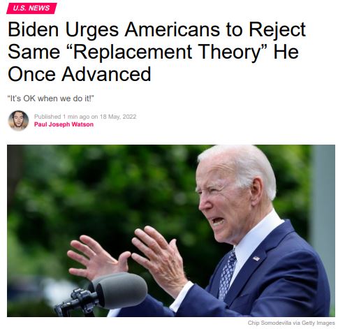 https://twpter.com/users/sluggo/feed/2022-0518-1856-1304-f-sluggo.pdf -   PDF - Biden Urges Americans to Reject Same “Replacement Theory” He Once Advanced – Summit News                  This needs to be on file, for when these Jews try to say there is no "Great replacement", and that it's only an "Antisemitic Conspiracy Theory"             #immigration  #ArchivePDF       #TheGreatReplacement       