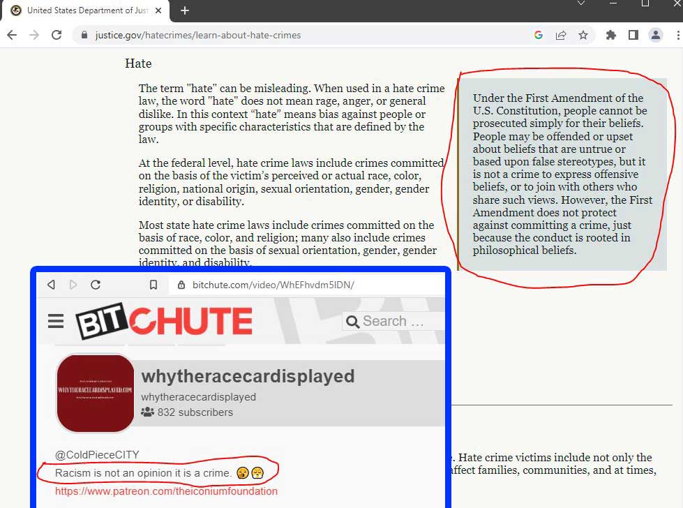 https://twpter.com/users/sluggo/feed/2022-1225-1246-2178-f-sluggo.pdf -   PDF: https://www.justice.gov/hatecrimes/learn-about-hate-crimes            Hey  @cali  Merry Christmas you Fucking Jew!            While we are getting all educational here about          #FreeSpeech and 1A let's educate the public about Racism. Shall we?            There is some Nigger on Bitchute uploading videos of blacks stalking whites who express racist views.            On his video description he has the following tag:      "Racism is not an opinion it is a crime. 🥱😤"            https://www.patreon.com/theiconiumfoundation            Let's set the record straight here about the LEGALITY OF RACISM. The following quote is taken directly from the #DOJ website:            "Under the First Amendment of the U.S. Constitution, people cannot be prosecuted simply for their beliefs. People may be offended or upset about beliefs that are untrue or based upon false stereotypes, but it is not a crime to express offensive beliefs, or to join with others who share such views."            So in closing I would like to say:      FUCK YOU NIGGERS, SPICKS, JEWS, WOPS and any other non-white people I forgot about. #ArchivePDF       #Welcome       